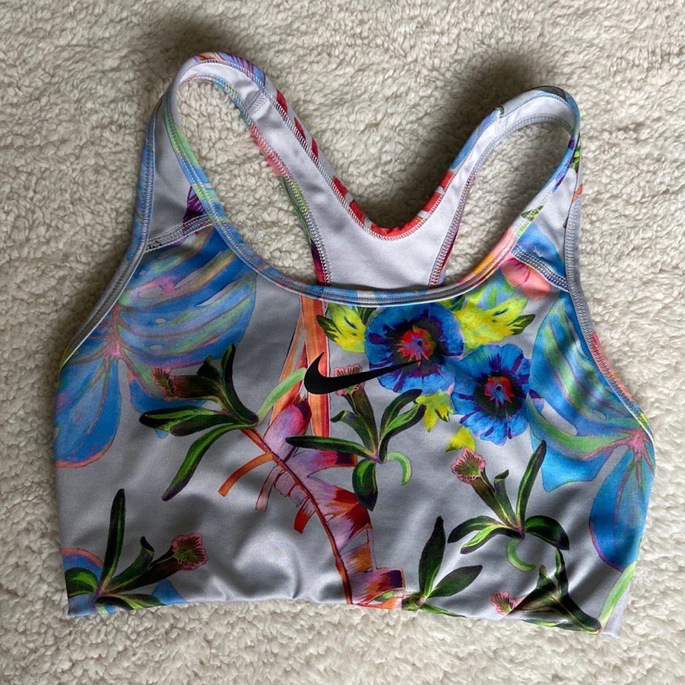 Floral Nike sports bra